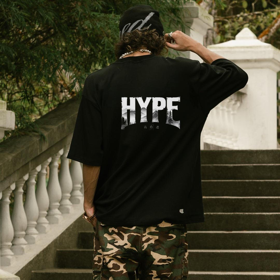 [COSCHIC]Hype Oxygen Graphic Mango Style Boxy Tee