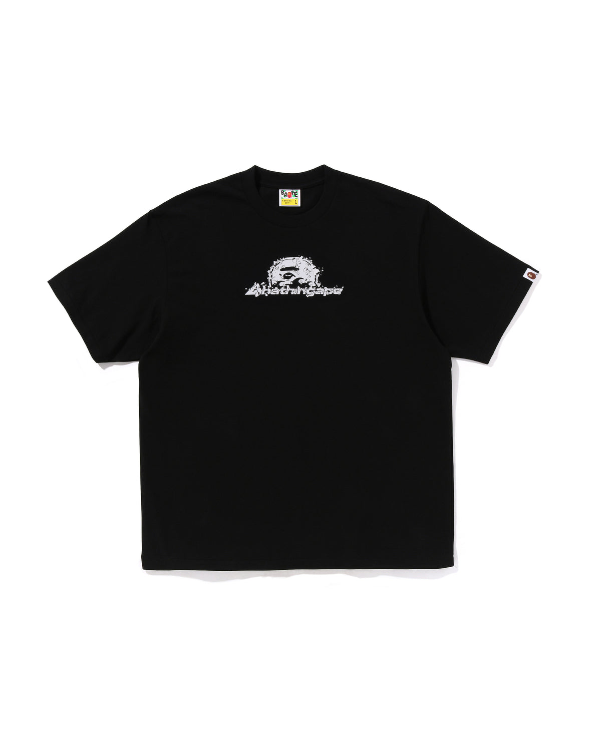 [COSCHIC]Moonface Urban Script Tee Bold Font Drip Shirt