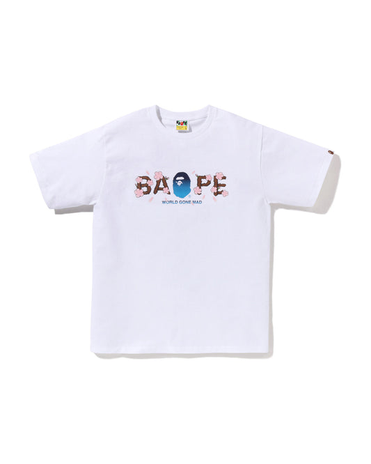 [COSCHIC]Moonface Logo Short Sleeve Tee Nav Streetwear Drip