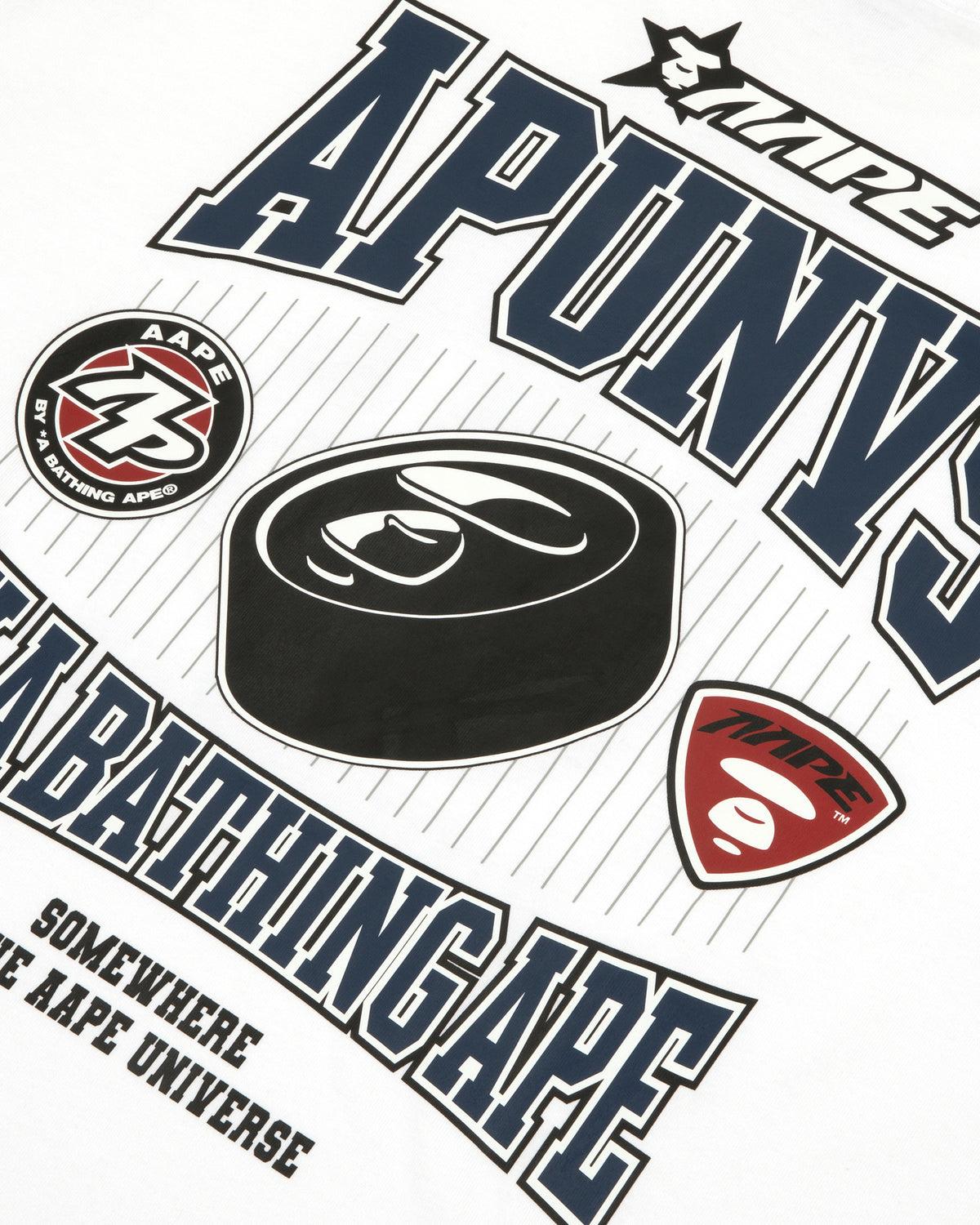 [COSCHIC]Street Logo Print Tee Flannel Shirt Dude Nav