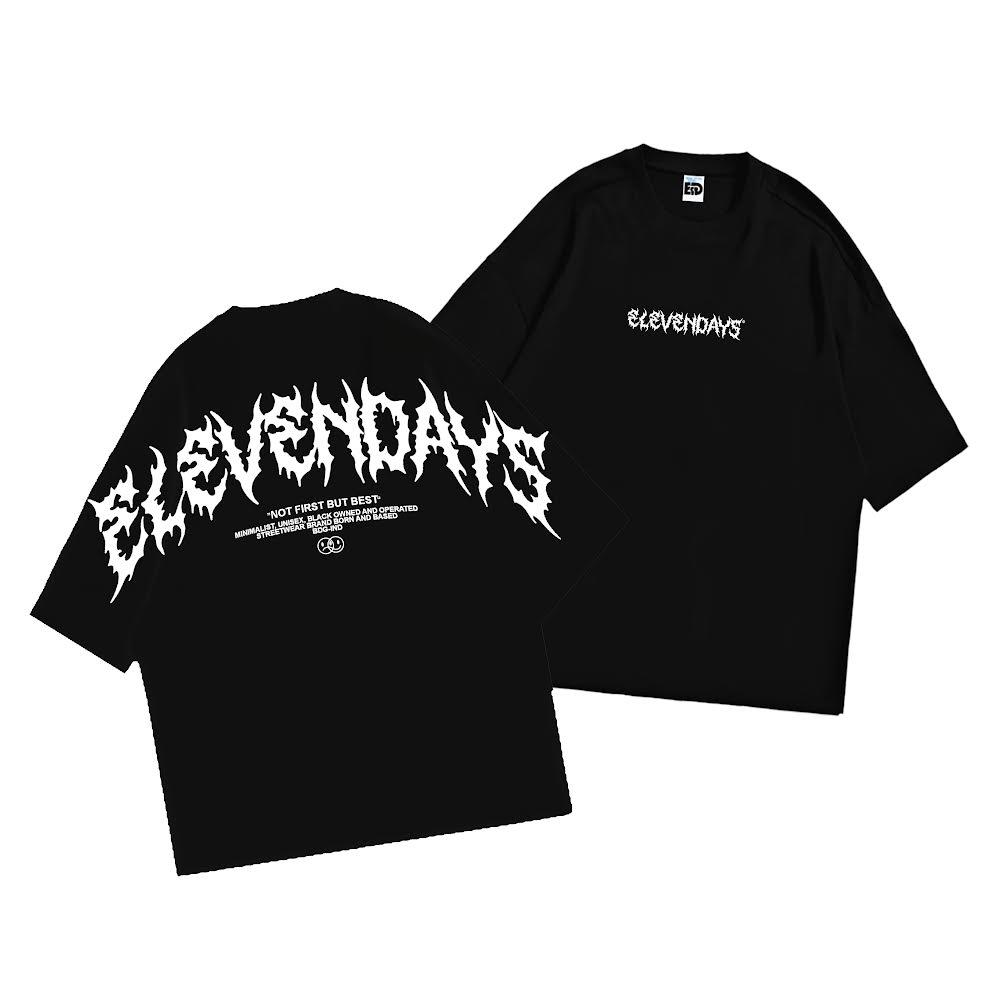 [COSCHIC]Elevendays Edgy Pink White Oversized T-Shirt