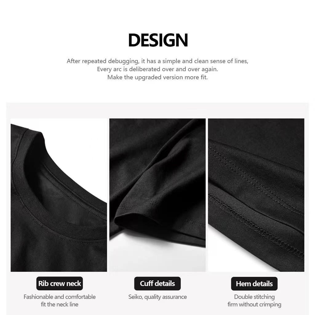 [COSCHIC]Two-Tone Black White Edgy Streetwear Tee