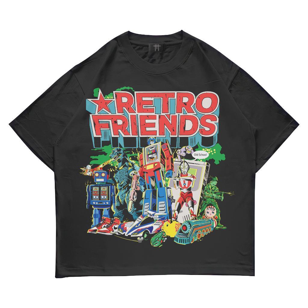 [COSCHIC]Megalast-Retro Friends Oversize Combed Enhypen Tee