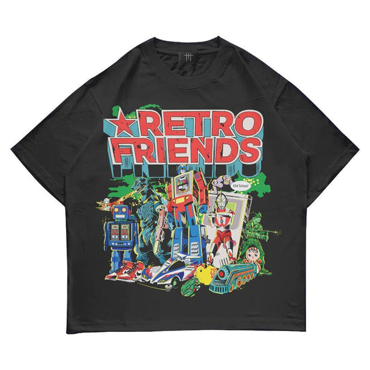 [COSCHIC]Megalast-Retro Friends Oversize Combed Enhypen Tee