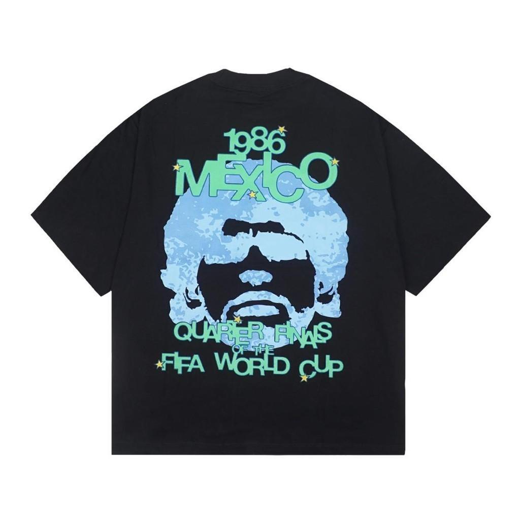 [COSCHIC]Kkonhave Maradona Black Oversized Statement Tee