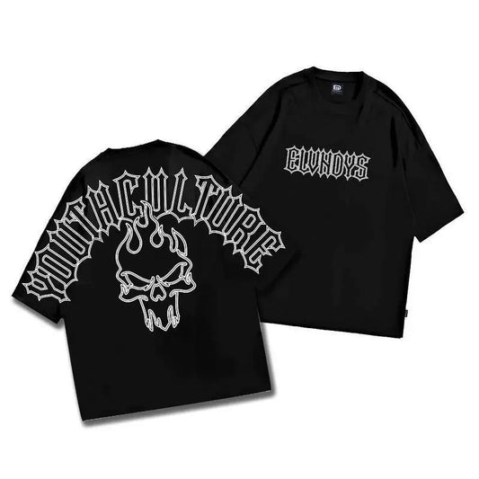 [COSCHIC]Lukisan Tangan Ilustrasi Artistic Oversize Tee