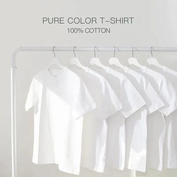 [COSCHIC]Garment Dye Logo Tee cotton breathable tee outfit ke kampus anak hukum