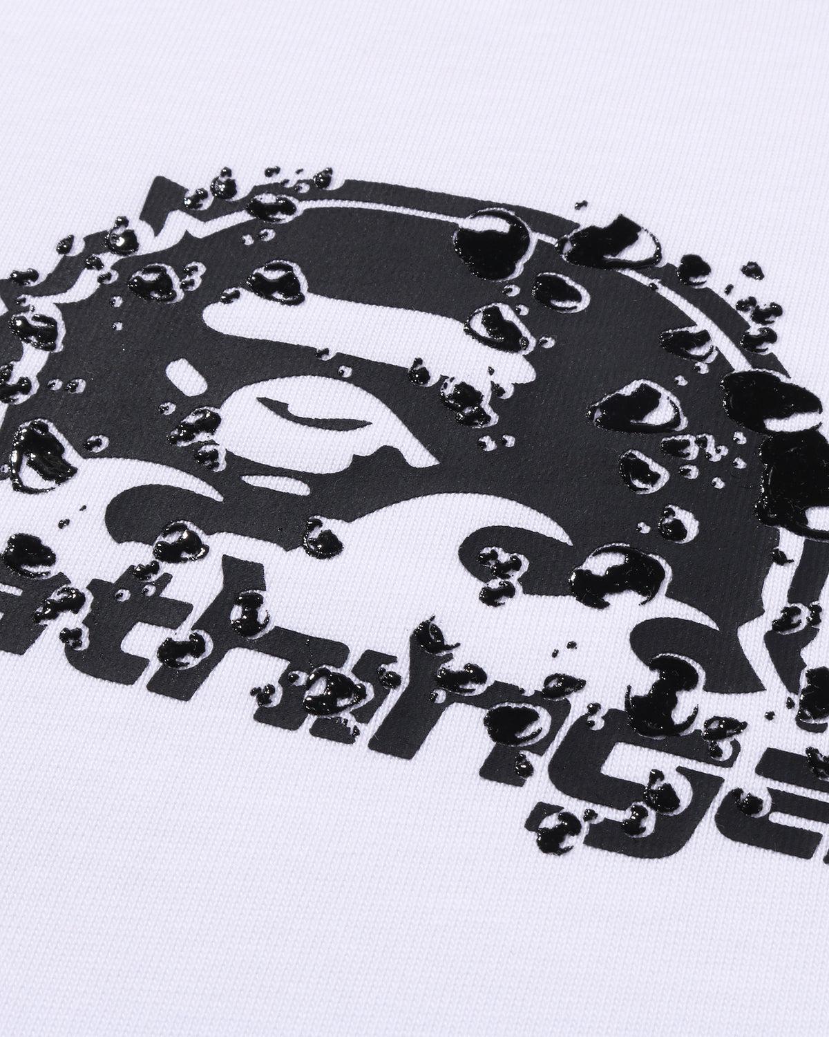 [COSCHIC]Moonface Urban Script Tee Bold Font Drip Shirt