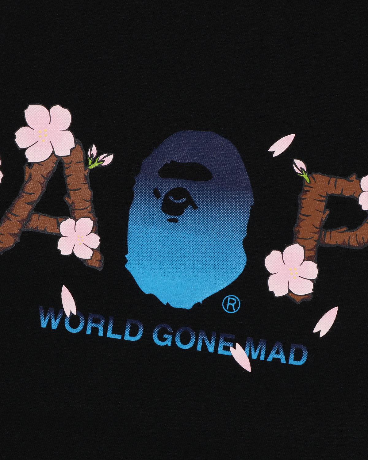 [COSCHIC]Moonface Logo Short Sleeve Tee Nav Streetwear Drip