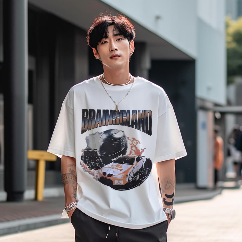 [COSCHIC]Karimake Brainsgland Oversize Cotton Tee