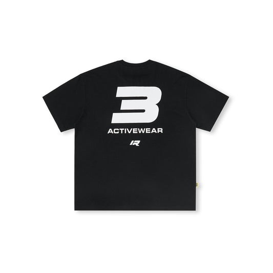 [COSCHIC]Modern Black And White Colorblock Short Sleeve Tee