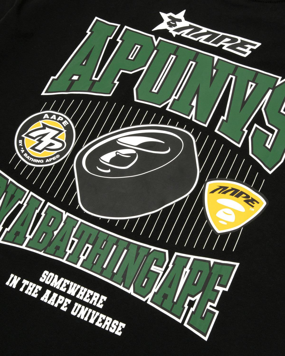 [COSCHIC]Street Logo Print Tee Flannel Shirt Dude Nav