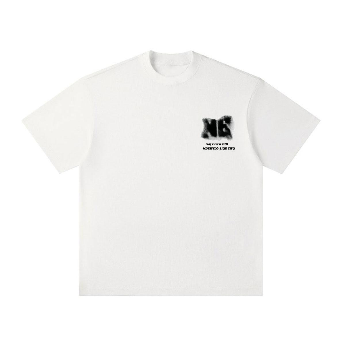 [COSCHIC]Ng Korean Oversized White Men¡¯s Casual Tee