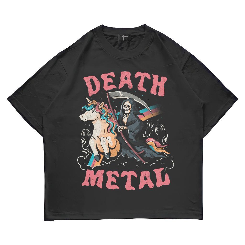 [COSCHIC]Megalast-Death Metal Unikorn Vintage Oversize Tee