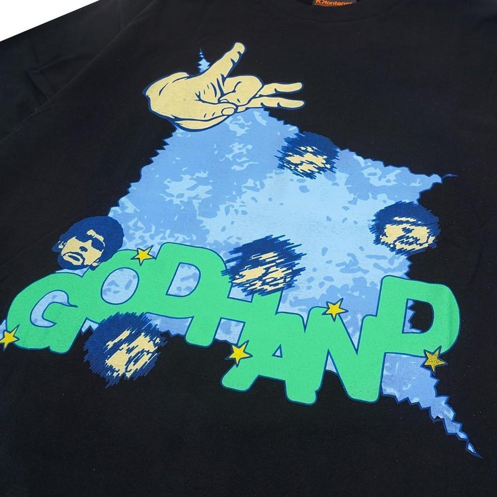 [COSCHIC]Kkonhave Maradona Black Oversized Statement Tee