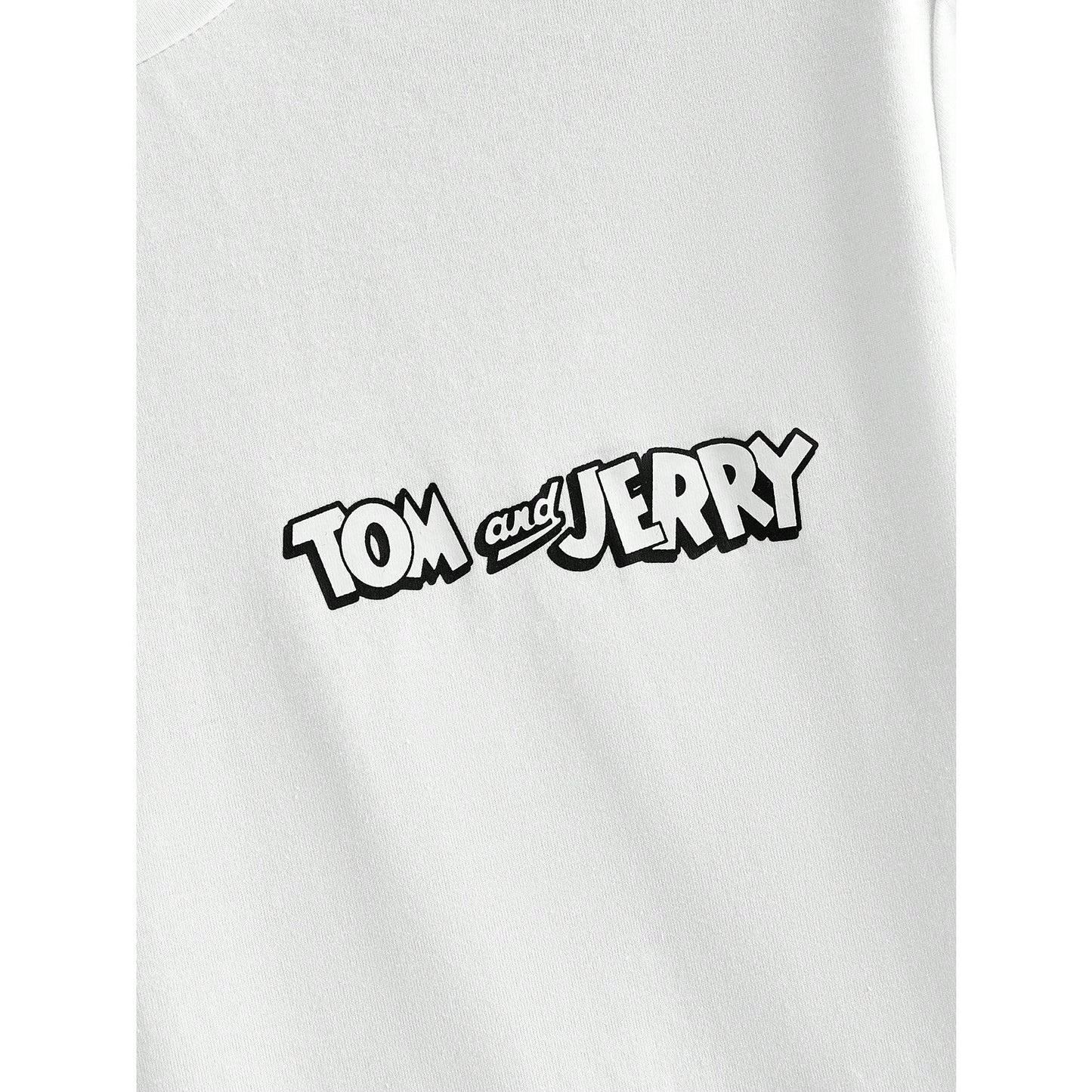 [COSCHIC]Tom & Jerry Cartoon Graphic Black Tee