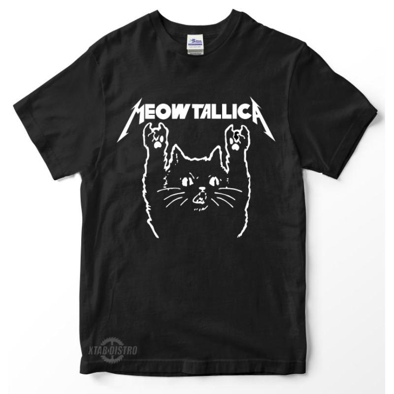 [COSCHIC]Meowtallica Band Premium Oversized Street Tee