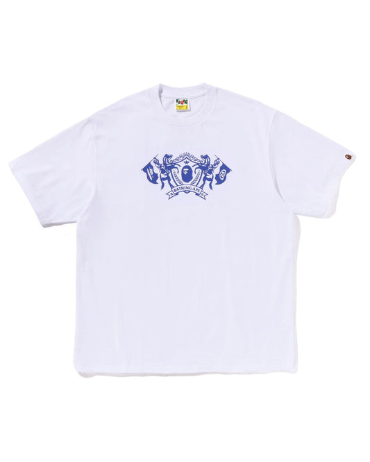 [COSCHIC]Garment Dye Logo Tee cotton breathable tee outfit ke kampus anak hukum