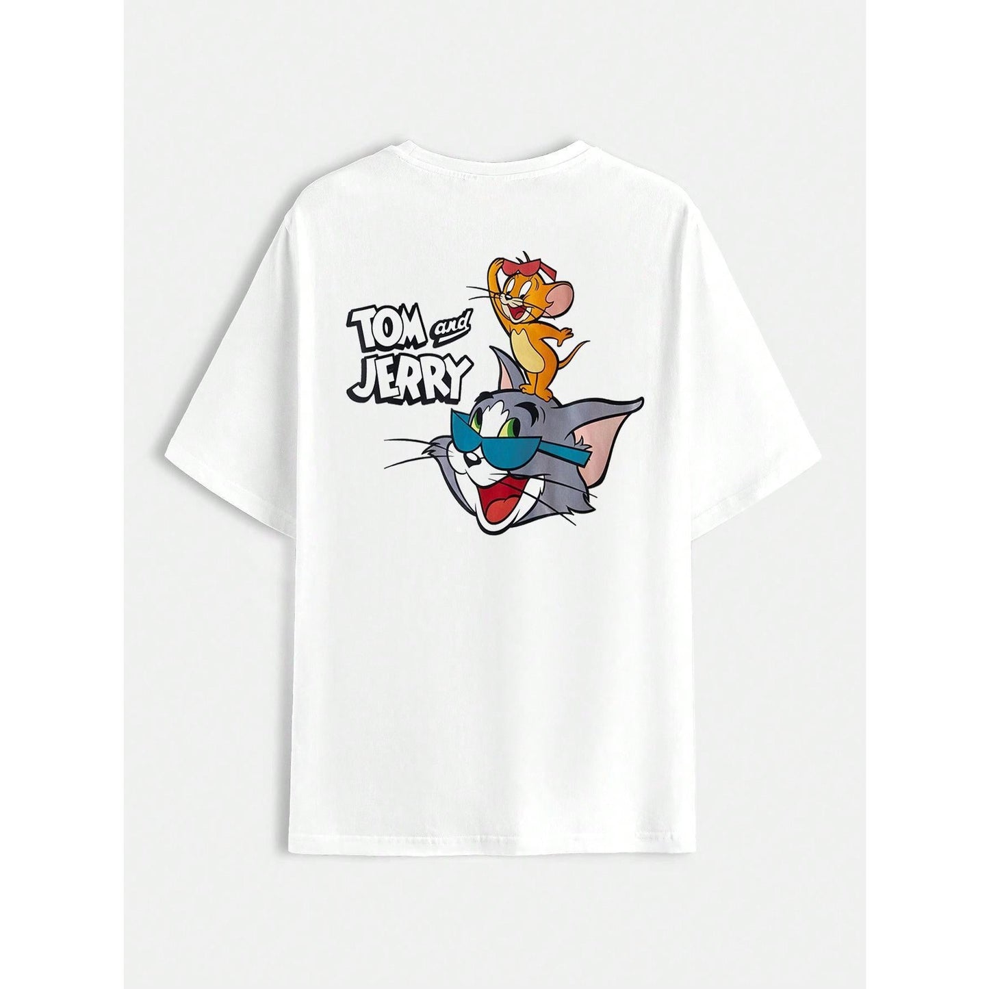 [COSCHIC]Tom & Jerry Cartoon Graphic Black Tee