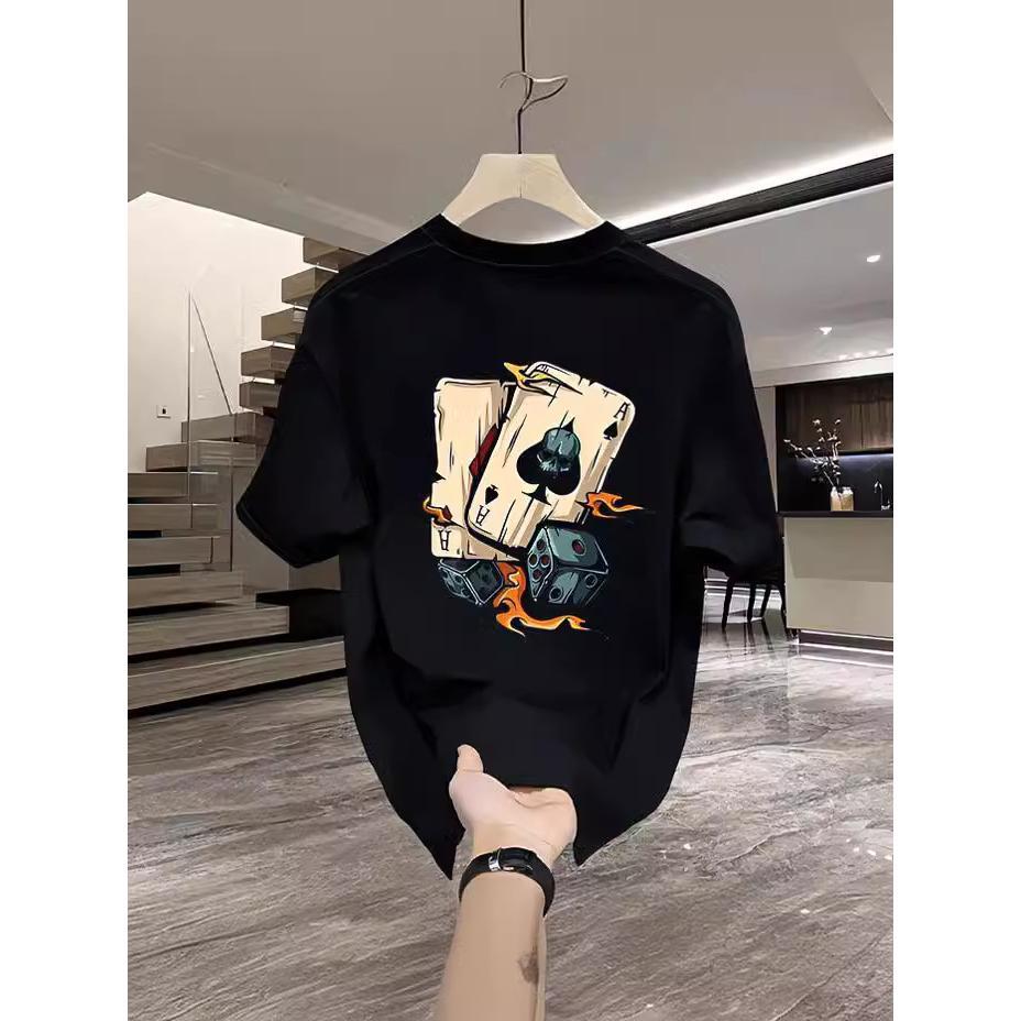 [COSCHIC]T-Shirt Lelaki Corak Unik Casual Printed Tee