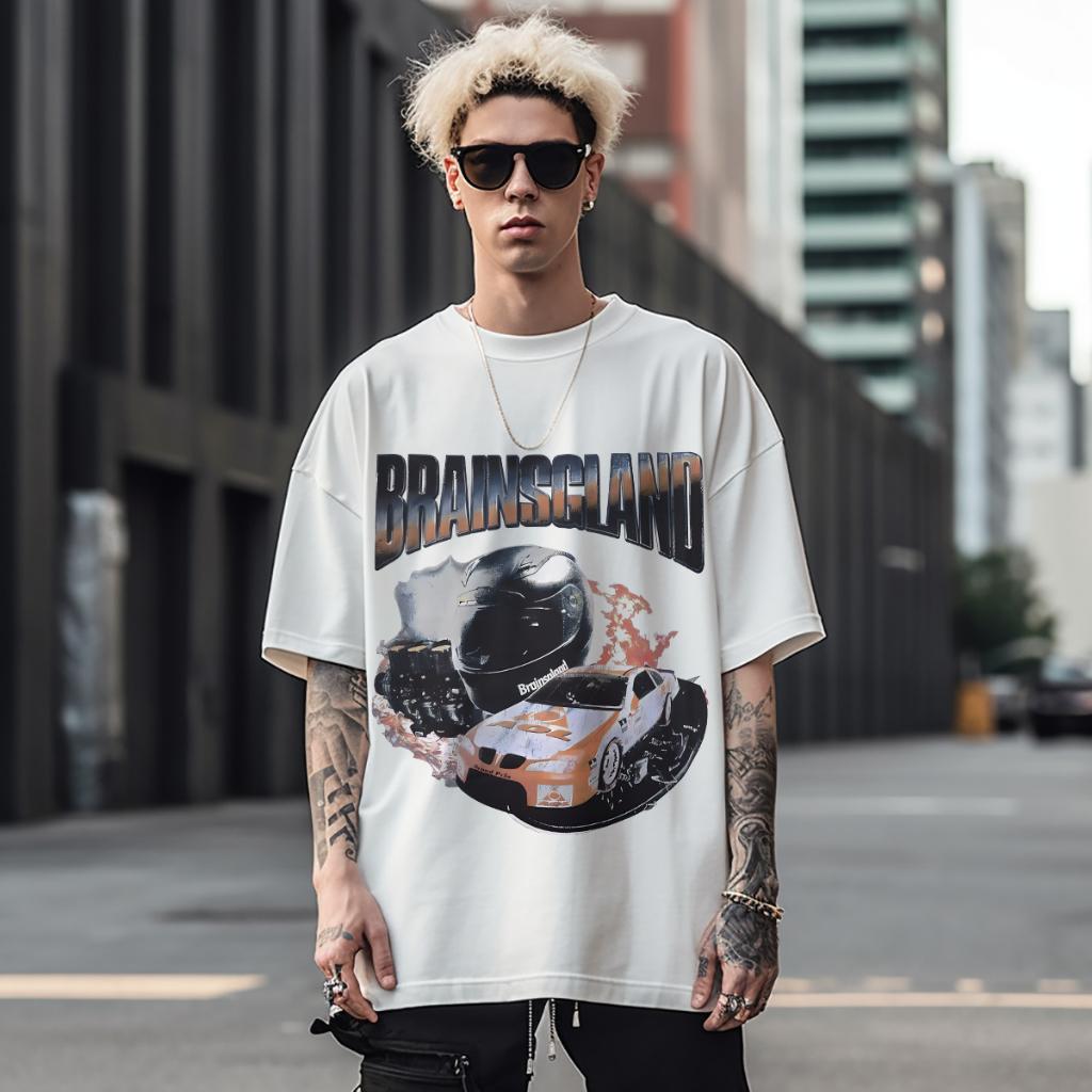 [COSCHIC]Karimake Brainsgland Oversize Cotton Tee