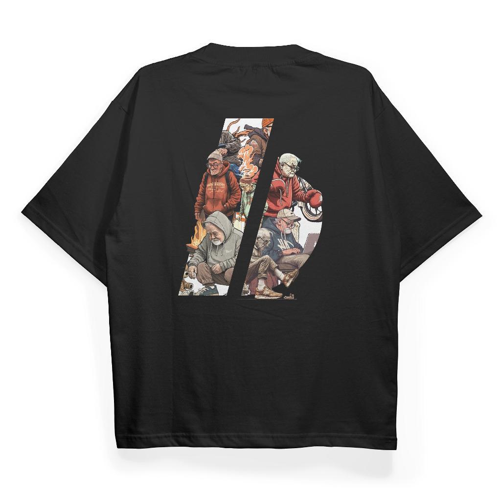[COSCHIC]Benidson Uncle Ben Oversize Graphic Shirt