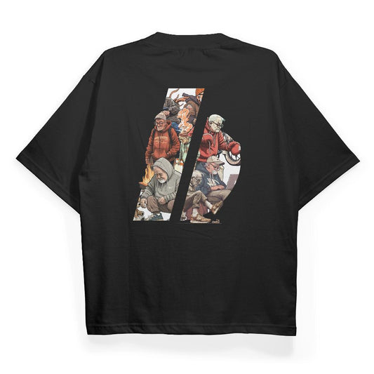 [COSCHIC]Benidson Uncle Ben Oversize Graphic Shirt