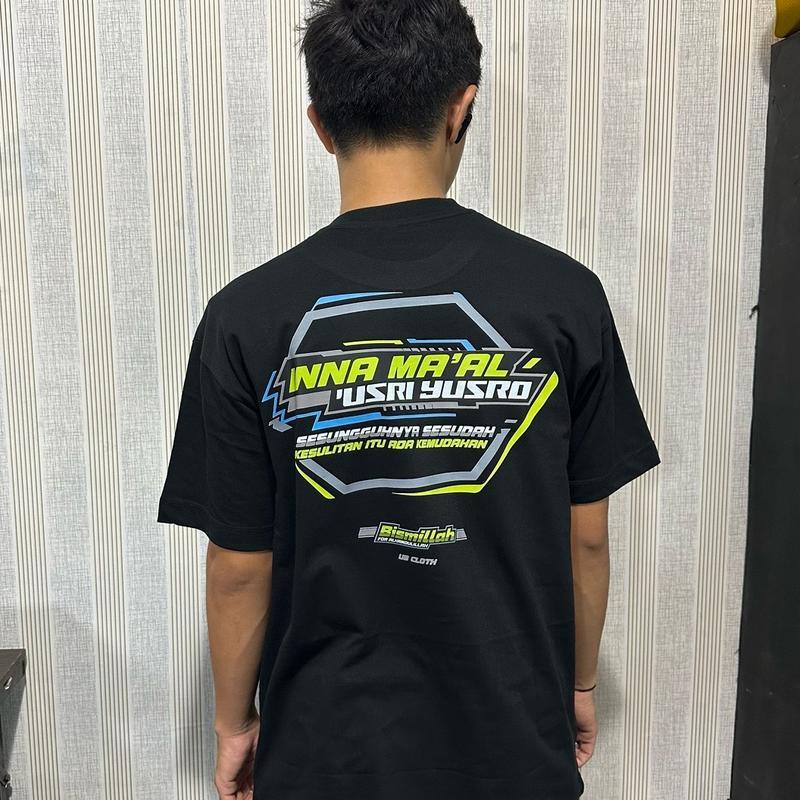 [COSCHIC]Abstract Art-Inspired Black White Trendy Tee