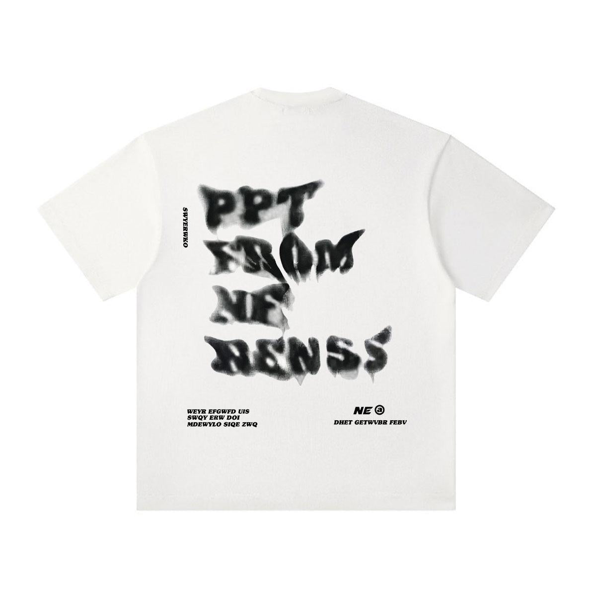 [COSCHIC]Ng Korean Oversized White Men¡¯s Casual Tee