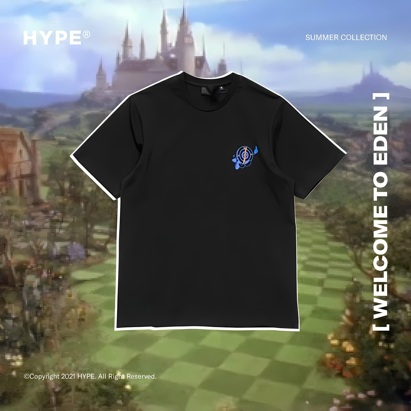 [COSCHIC]Hype Bold Moves Baju Hijau Vintage Tee