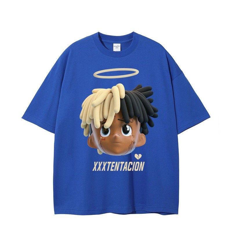 [COSCHIC]Heavyweight Trendy National Printed Cotton Tee