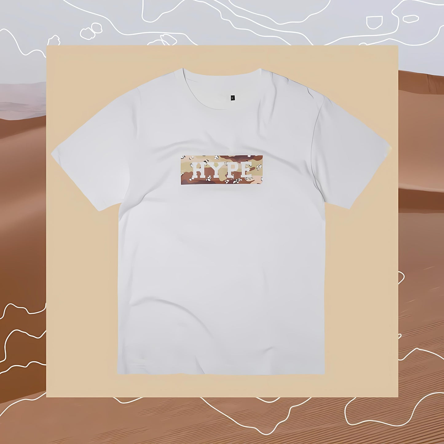 [COSCHIC]Hype Art Inspired Cracked Graphic Tee