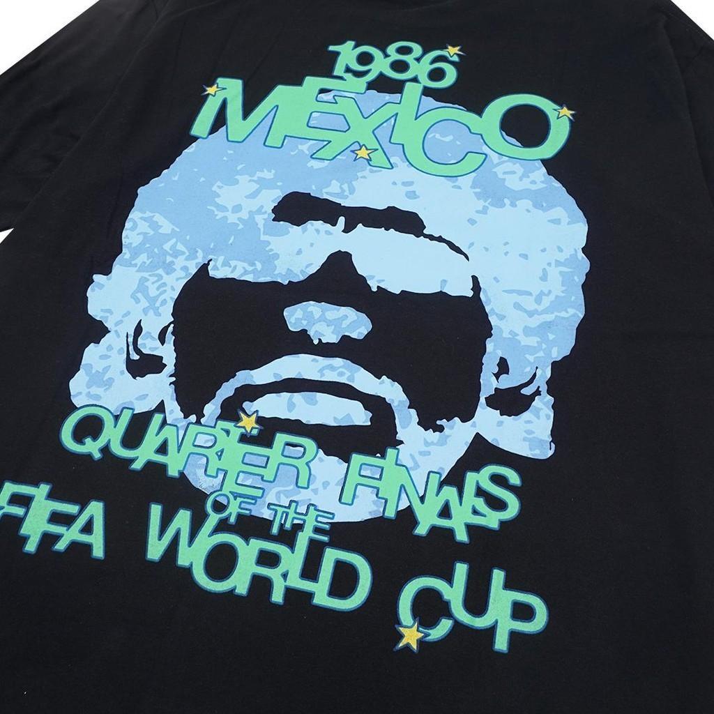 [COSCHIC]Kkonhave Maradona Black Oversized Statement Tee