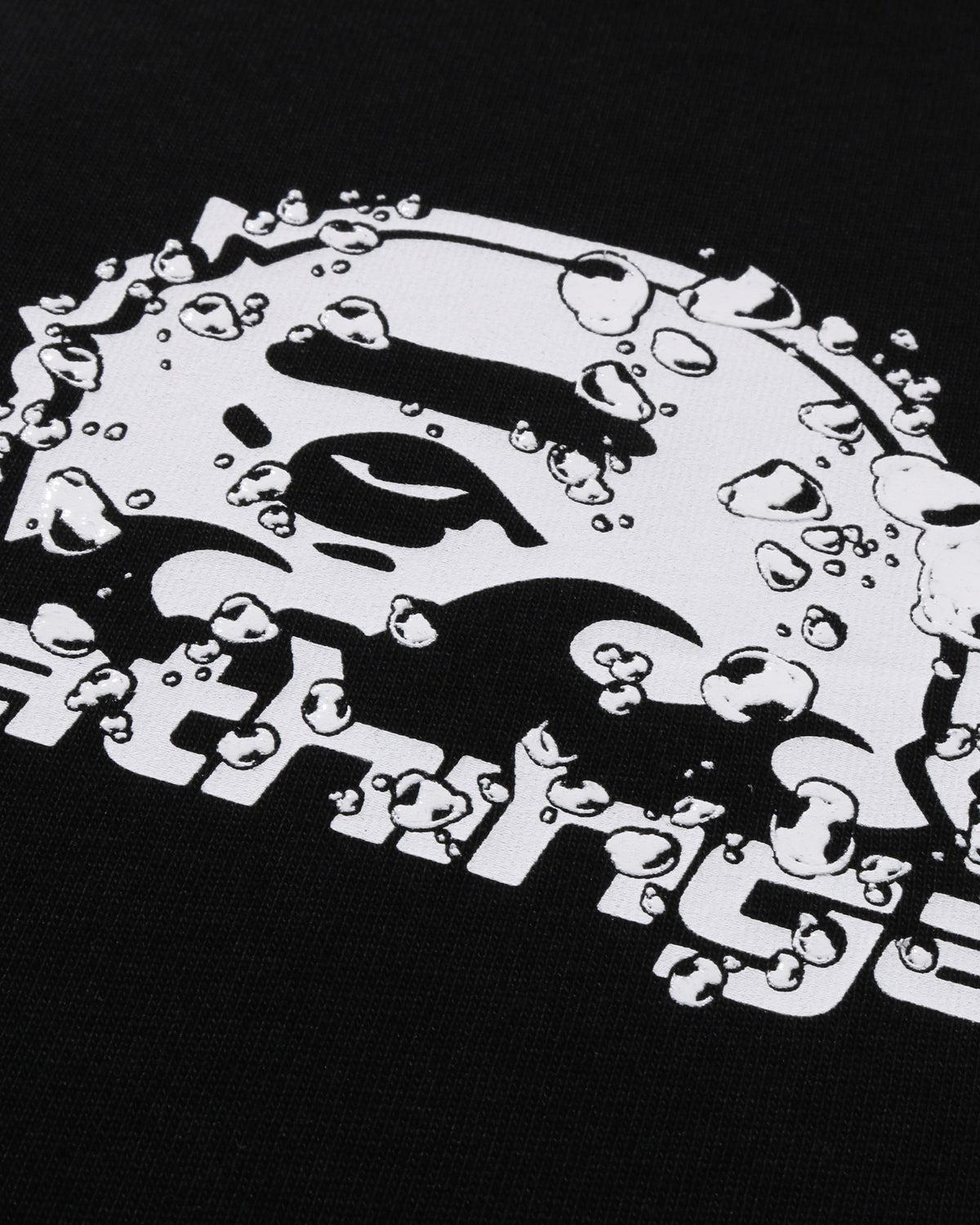 [COSCHIC]Moonface Urban Script Tee Bold Font Drip Shirt