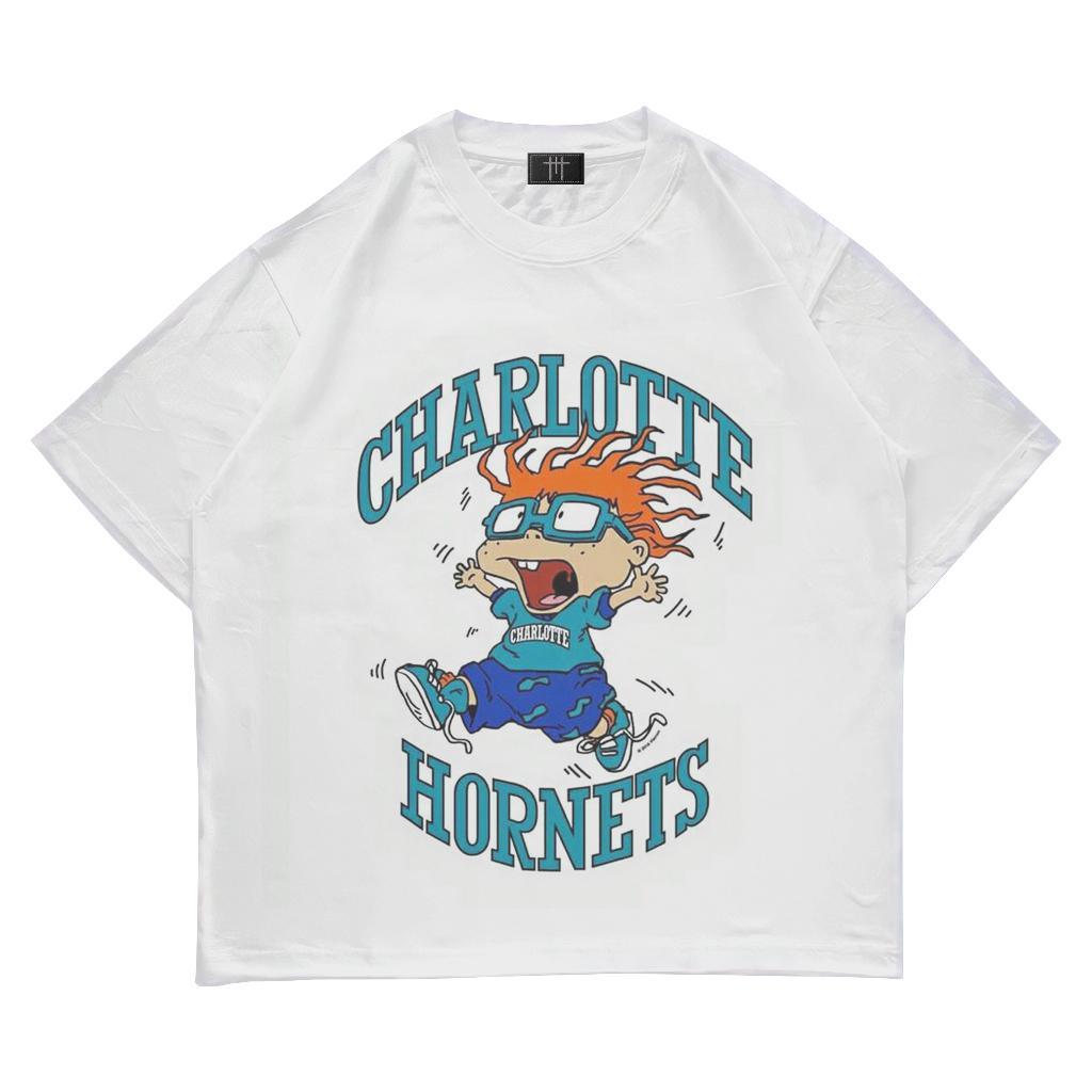 [COSCHIC]Megalast Charlotte Hornets Vintage Oversized Tee