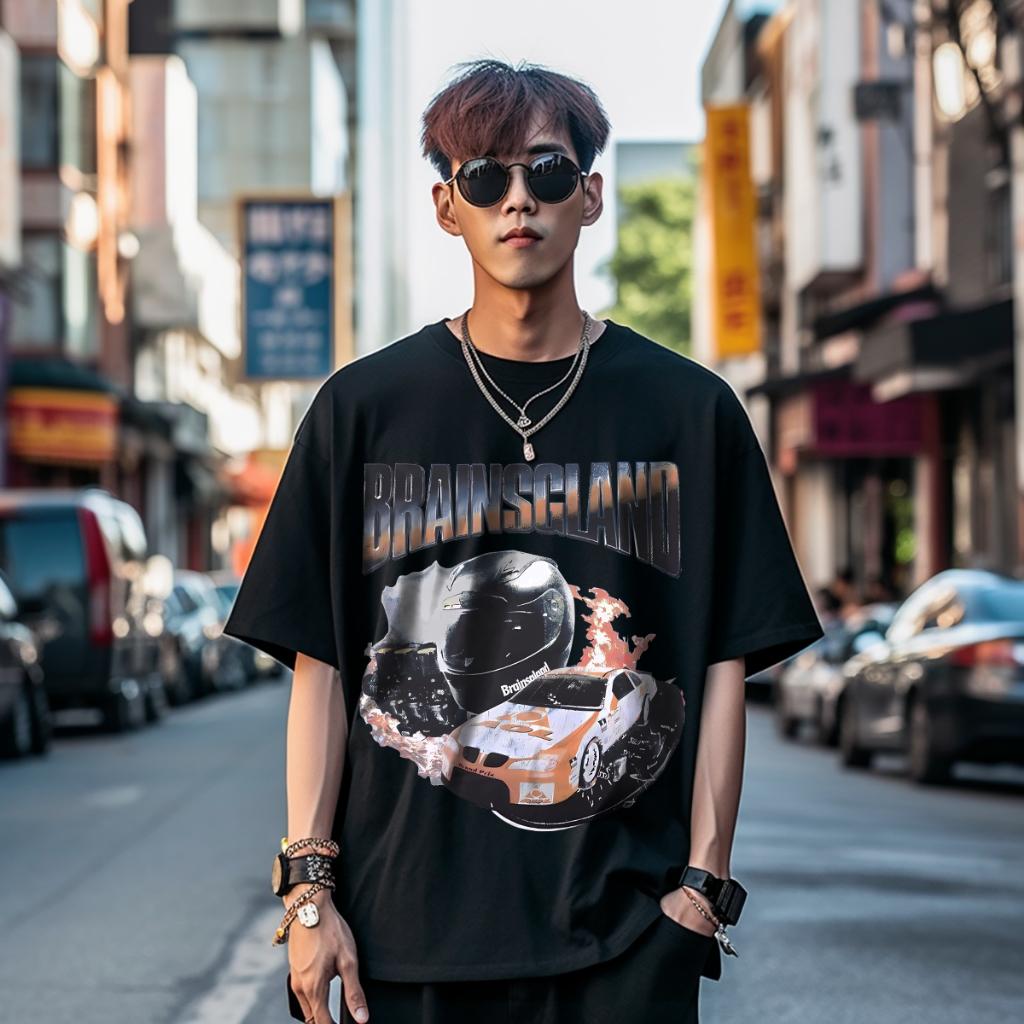 [COSCHIC]Karimake Brainsgland Oversize Cotton Tee